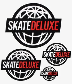 skatedeluxe World Sticker Pack (black)