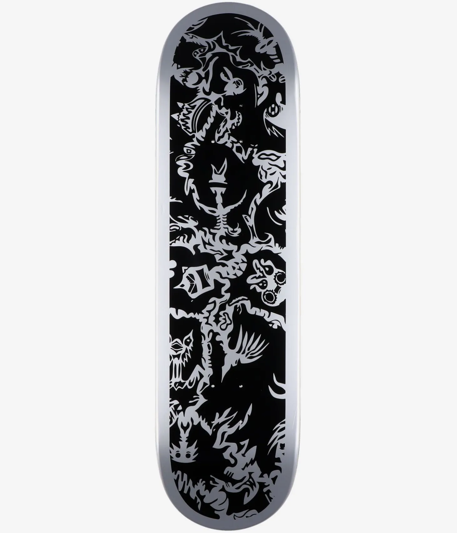 skatedeluxe Zinkey Twin Tail 8.5" Skateboard Deck (black silver)