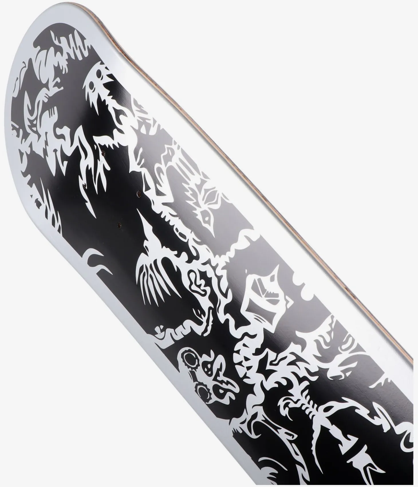 skatedeluxe Zinkey Twin Tail 8.5" Skateboard Deck (black silver)
