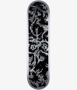 skatedeluxe Zinkey Twin Tail 8.25" Skateboard Deck (blakc silver)
