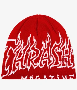 Thrasher Fire Outlined Mütze (red)
