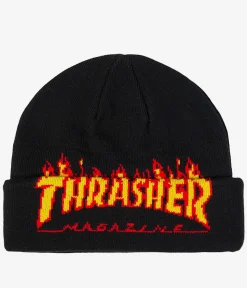 Thrasher Flame Mütze (black)