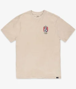 Volcom Draggin Stone Heather T-Shirt (light khaki)