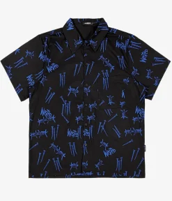 Wasted Paris All Over Blind Hemd (black ultra blue)