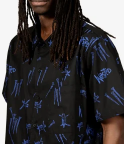 Wasted Paris All Over Blind Hemd (black ultra blue)