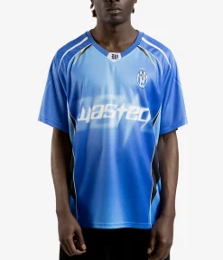 Wasted Paris Ambrosiana Football Jersey T-Shirt (areana blue)