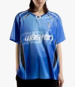 Wasted Paris Ambrosiana Football Jersey T-Shirt (areana blue)