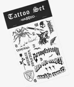 Wasted Paris City Tattoos Set Acc. (black)
