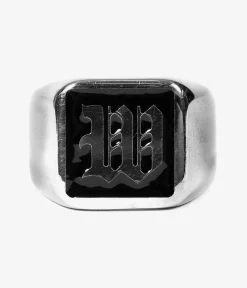 Wasted Paris Kingdom Signet Ring (silver black)
