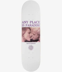 Wasted Paris Paradise 8.25" Skateboard Deck (white)