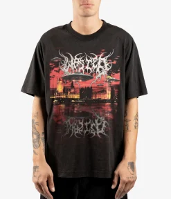Wasted Paris Skylab T-Shirt (faded black)