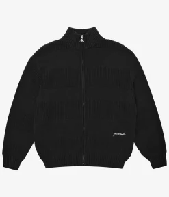 Yardsale Phantasy Knitted Full Zip Sweatshirt (black)