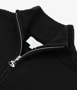 Yardsale Phantasy Knitted Full Zip Sweatshirt (black)