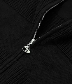 Yardsale Phantasy Knitted Full Zip Sweatshirt (black)